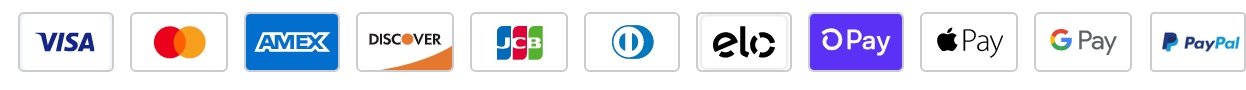 We accept: Visa, Mastercard, American Express, Discover, JCB, Diners Club, Elo, Shop Pay, Apple Pay, Google Pay, and PayPal We accept: Visa, Mastercard, American Express, Discover, JCB, Diners Club, Elo, Shop Pay, Apple Pay, Google Pay, and PayPal